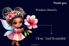 Cute Little Fairy Clipart Bundle 2 - CraftNest - Digital Crafting and Art