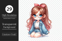 Denim Girl Clipart Bundle - CraftNest - Digital Crafting and Art