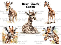 Baby Giraffes Clipart - CraftNest