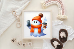 Halloween Ghost Drink Coffee Clipart Bundle 3 - CraftNest - Digital Crafting and Art