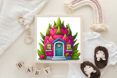 Fruit Houses Clipart Bundle - CraftNest - Digital Crafting and Art