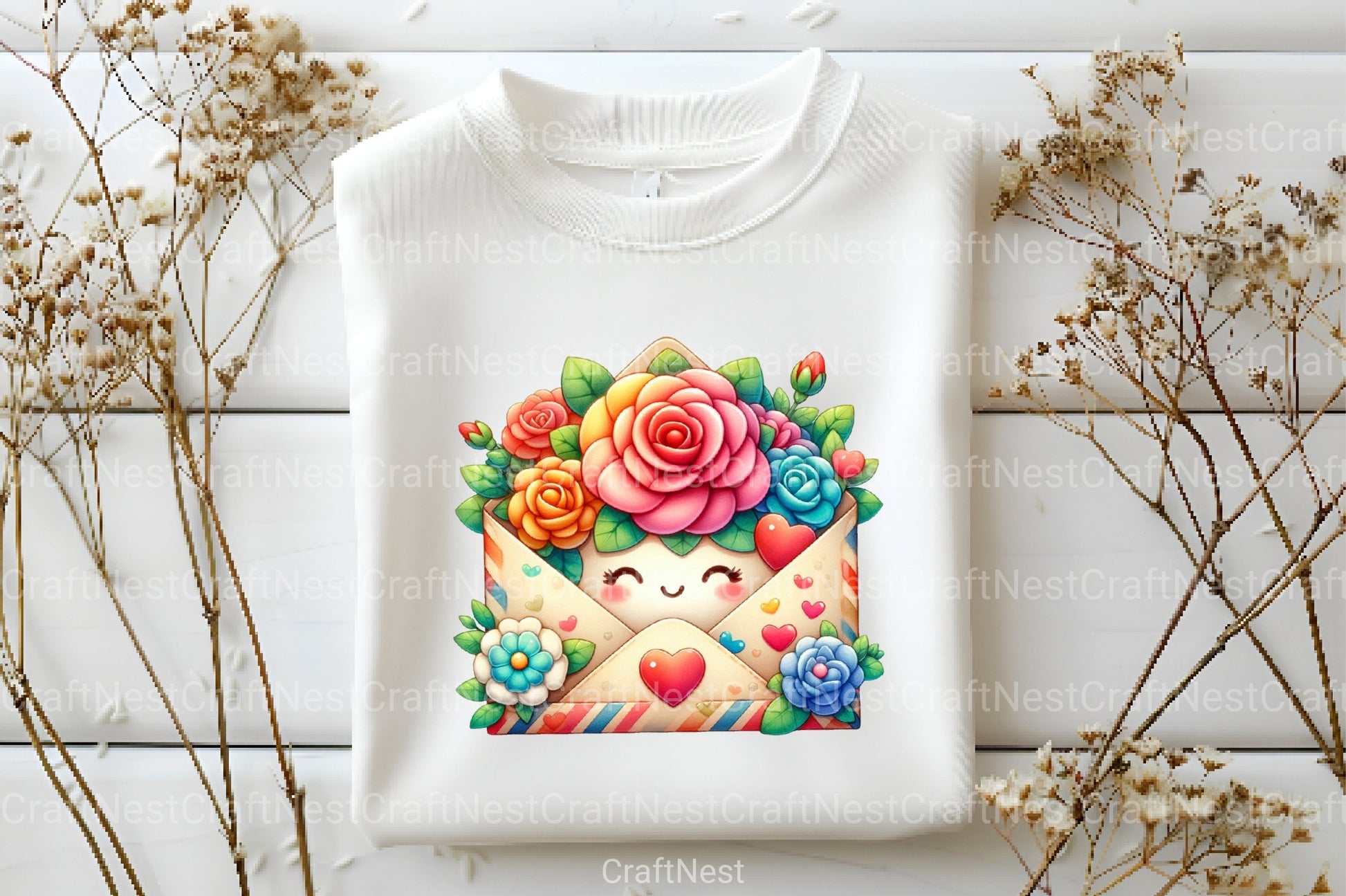 Valentine Peeking Animal Clipart Bundle - CraftNest - Digital Crafting and Art