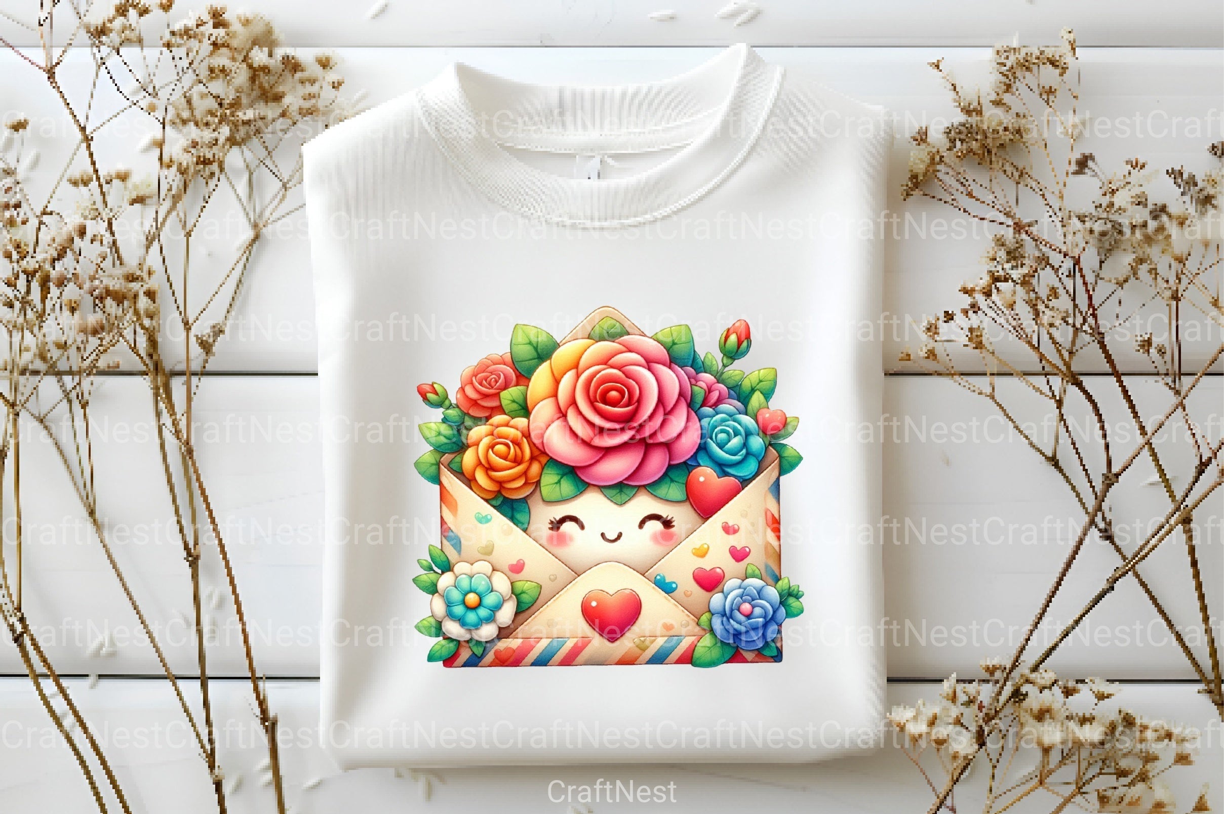 Valentine Peeking Animal Clipart Bundle - CraftNest - Digital Crafting and Art