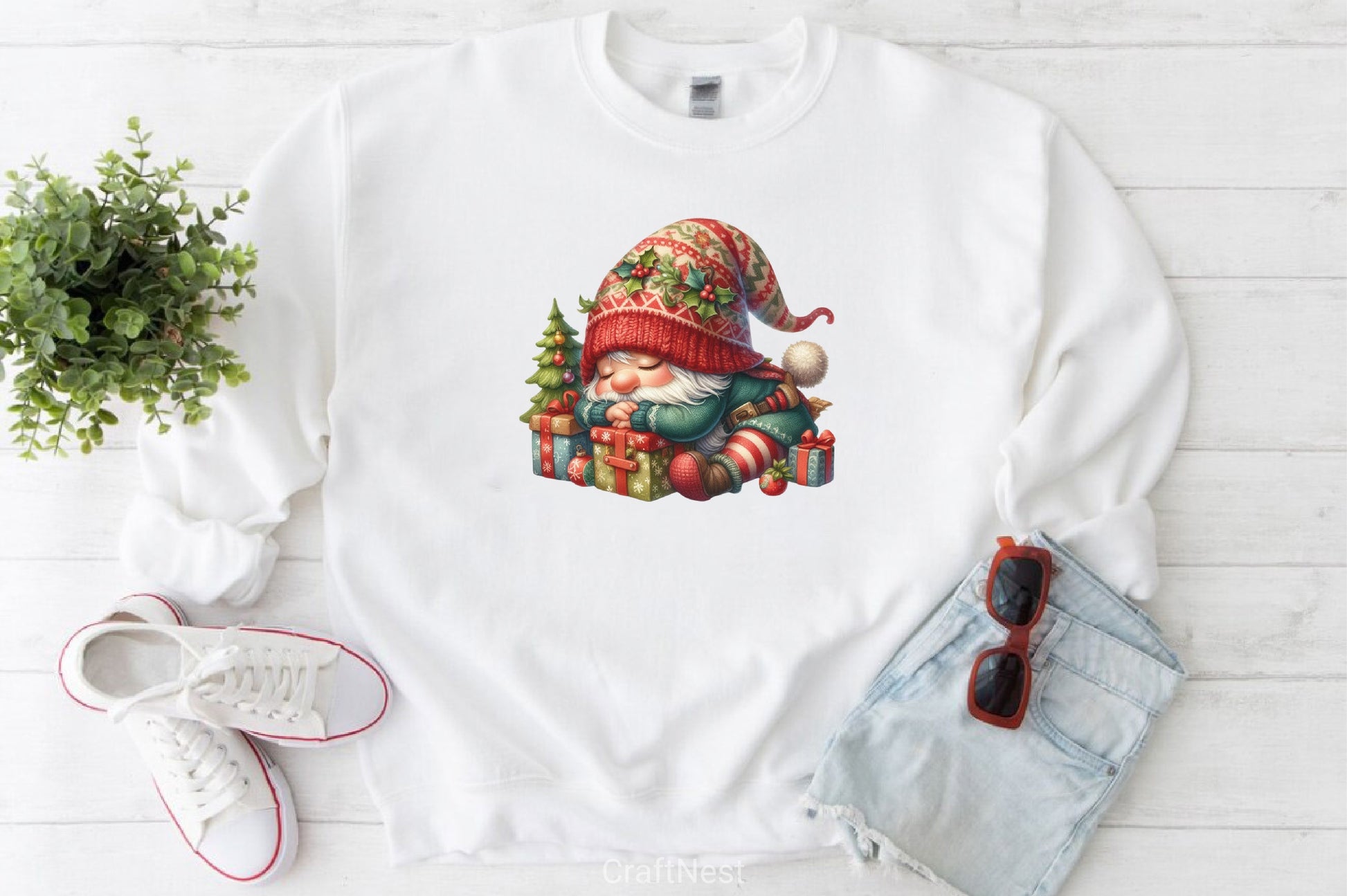 Christmas Gnome Clipart Bundle 2 - CraftNest - Digital Crafting and Art