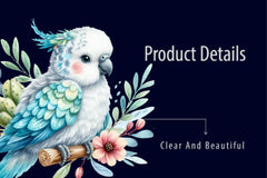 Parrot Art Nursery Clipart Bundle - CraftNest - Digital Crafting and Art