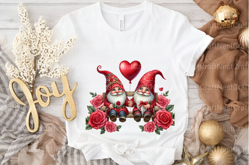 Valentine's Gnome Couple Clipart Bundle - CraftNest - Digital Crafting and Art