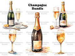 Champagne Clipart - CraftNest