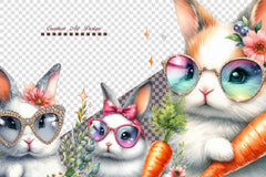 Easter Bunny Clipart Bundle 8 - CraftNest - Digital Crafting and Art