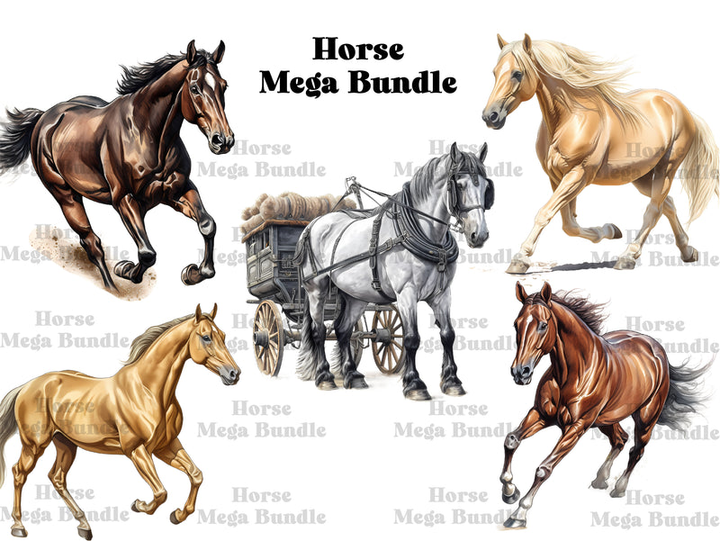 Horses Clipart - CraftNest