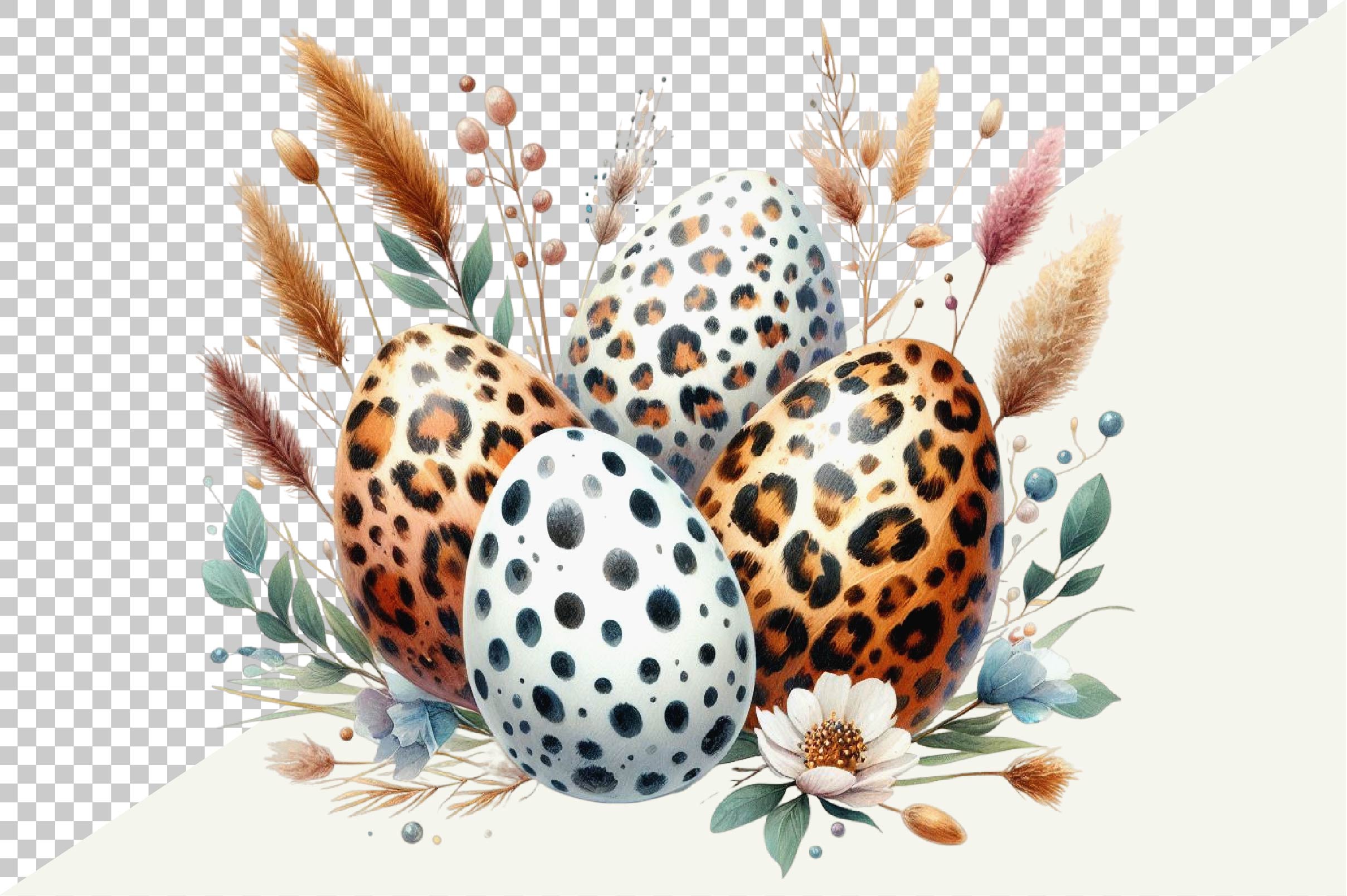 Baby Leopard Egg Clipart Bundle - CraftNest - Digital Crafting and Art