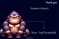 Heavy Weightlifting Gorilla Clipart Bundle 2 - CraftNest - Digital Crafting and Art