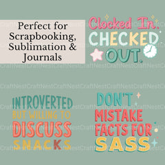 Funny Quotes Clipart Bundle - CraftNest - Digital Crafting and Art