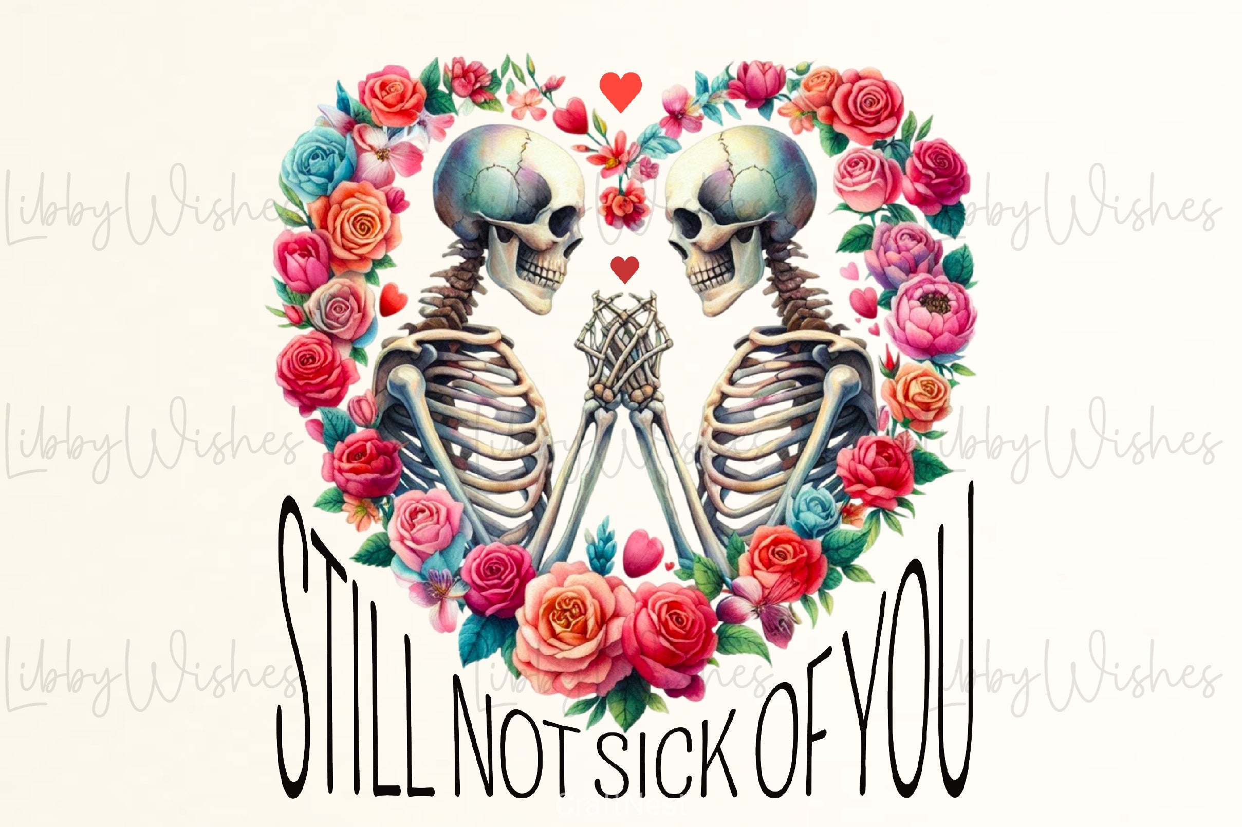 Skeleton Valentine's Day Clipart Bundle 1 - CraftNest - Digital Crafting and Art