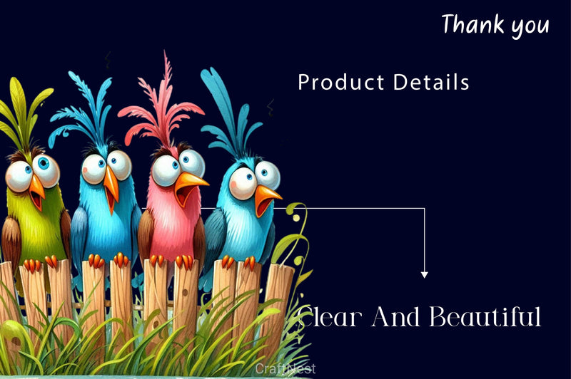 Funny Birds In Wooden Fence Clipart Bundle - CraftNest - Digital Crafting and Art