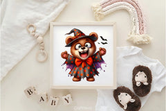 Spooky Halloween Teddy Bear Clipart Bundle - CraftNest - Digital Crafting and Art