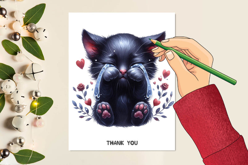 Broken Black Cat Clipart Bundle - CraftNest - Digital Crafting and Art