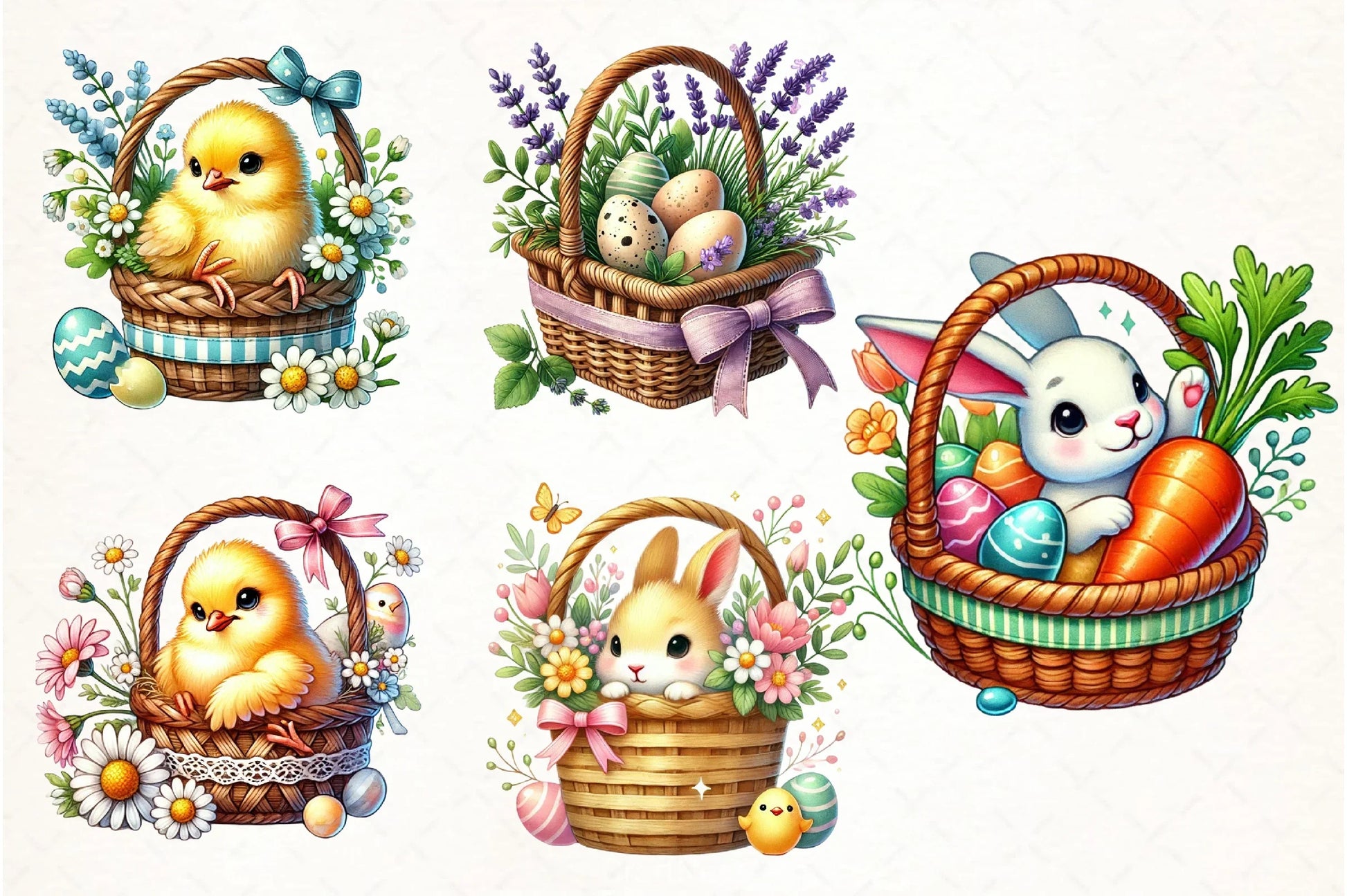Easter Basket Clipart Bundle - CraftNest - Digital Crafting and Art
