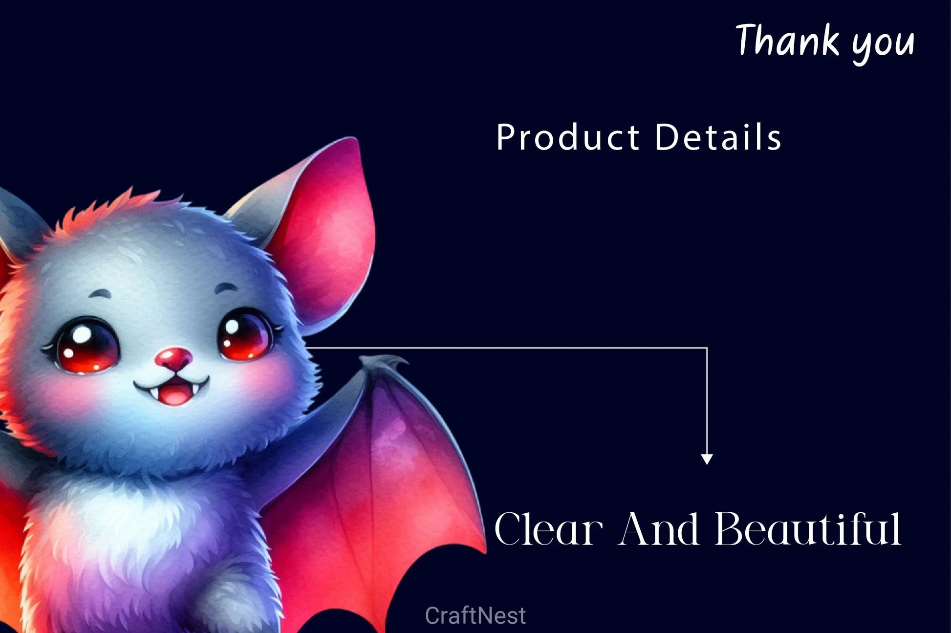 Halloween Cute Bat Clipart Bundle 2 - CraftNest - Digital Crafting and Art