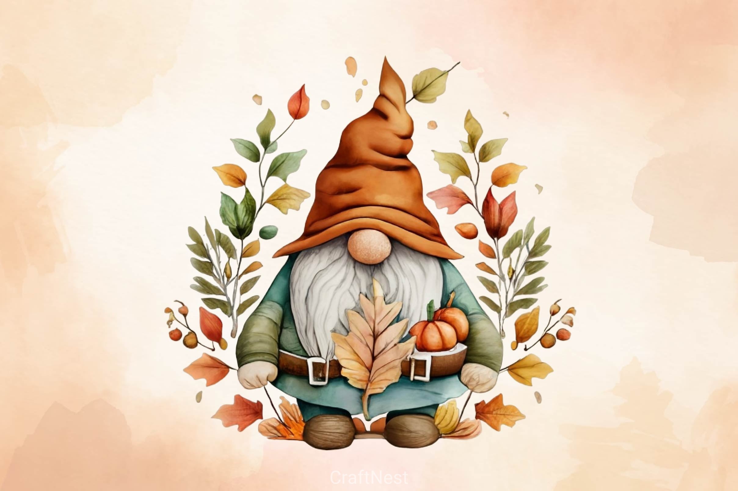 Autumn Gnome Clipart Bundle 3 - CraftNest - Digital Crafting and Art