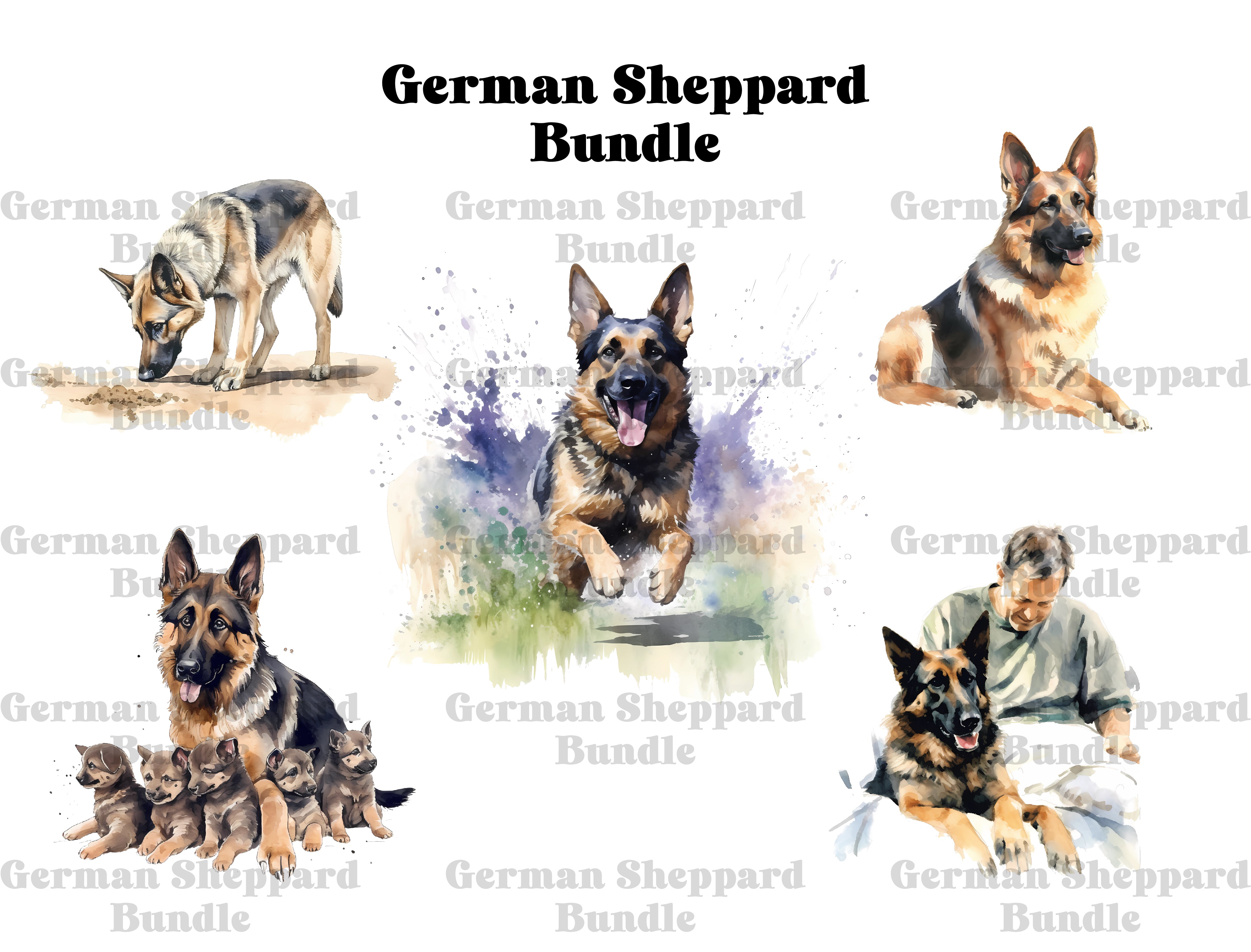 German Shepherd Clipart - CraftNest