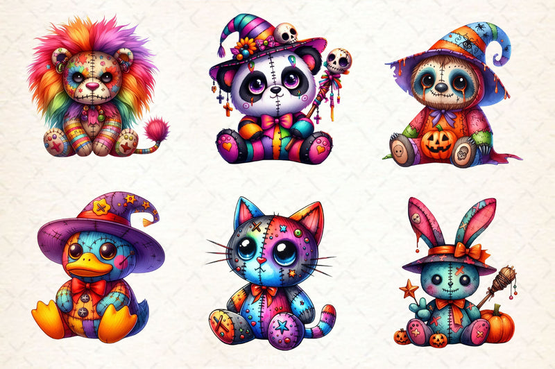 Halloween Voodoo Animal Doll Clipart Bundle - CraftNest - Digital Crafting and Art