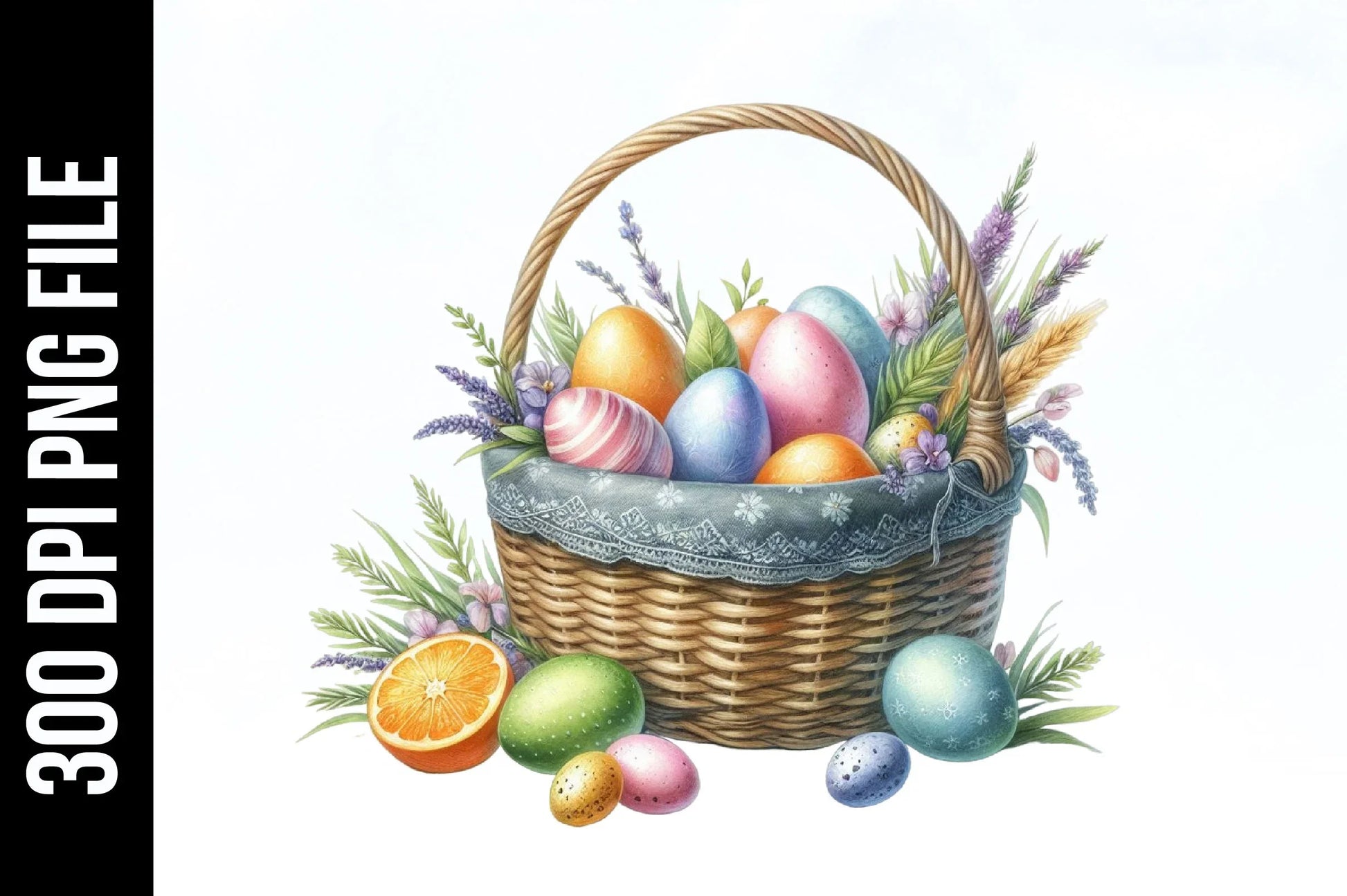 Easter Egg Basket Clipart Bundle 4 - CraftNest - Digital Crafting and Art