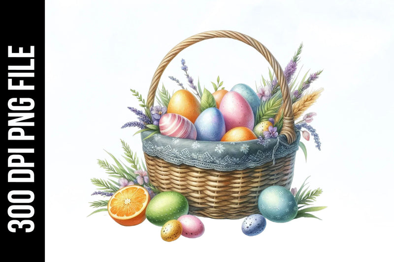 Easter Egg Basket Clipart Bundle 4 - CraftNest - Digital Crafting and Art