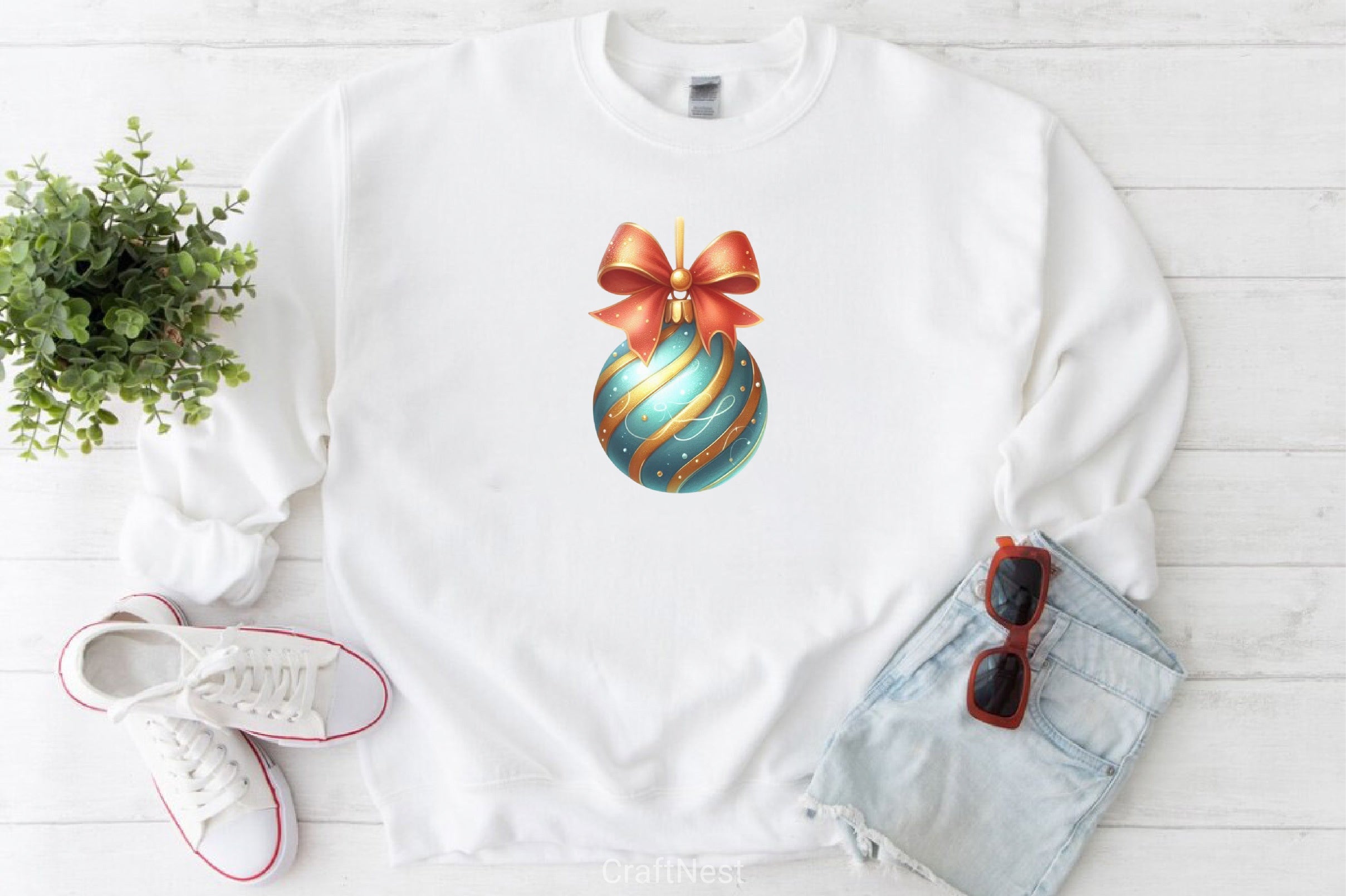 Christmas Gold Baubles Clipart Bundle - CraftNest - Digital Crafting and Art