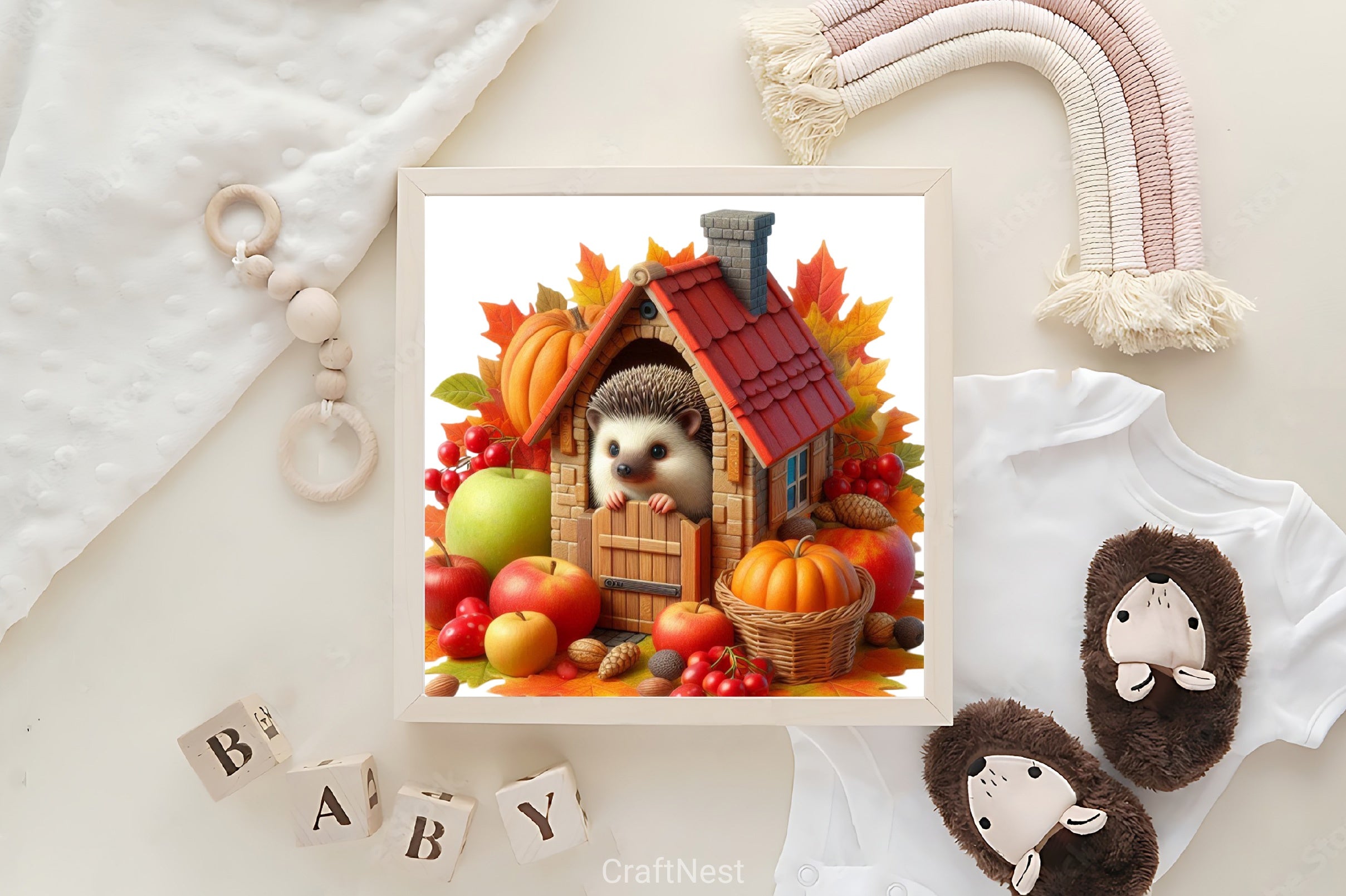 Hedgehog Autumn Clipart Bundle - CraftNest - Digital Crafting and Art