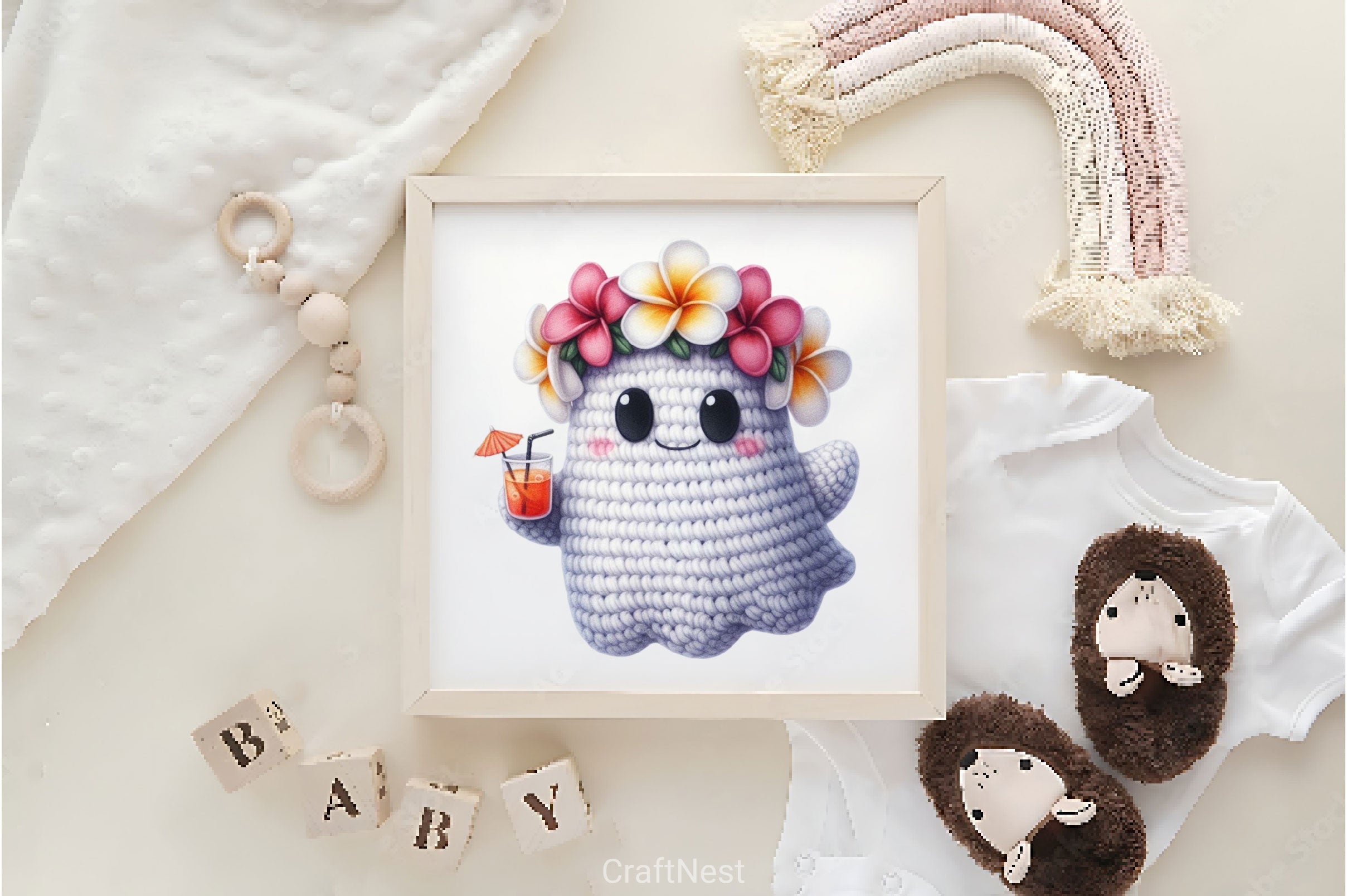 Crochet Ghost Patterns Clipart Bundle 2 - CraftNest - Digital Crafting and Art