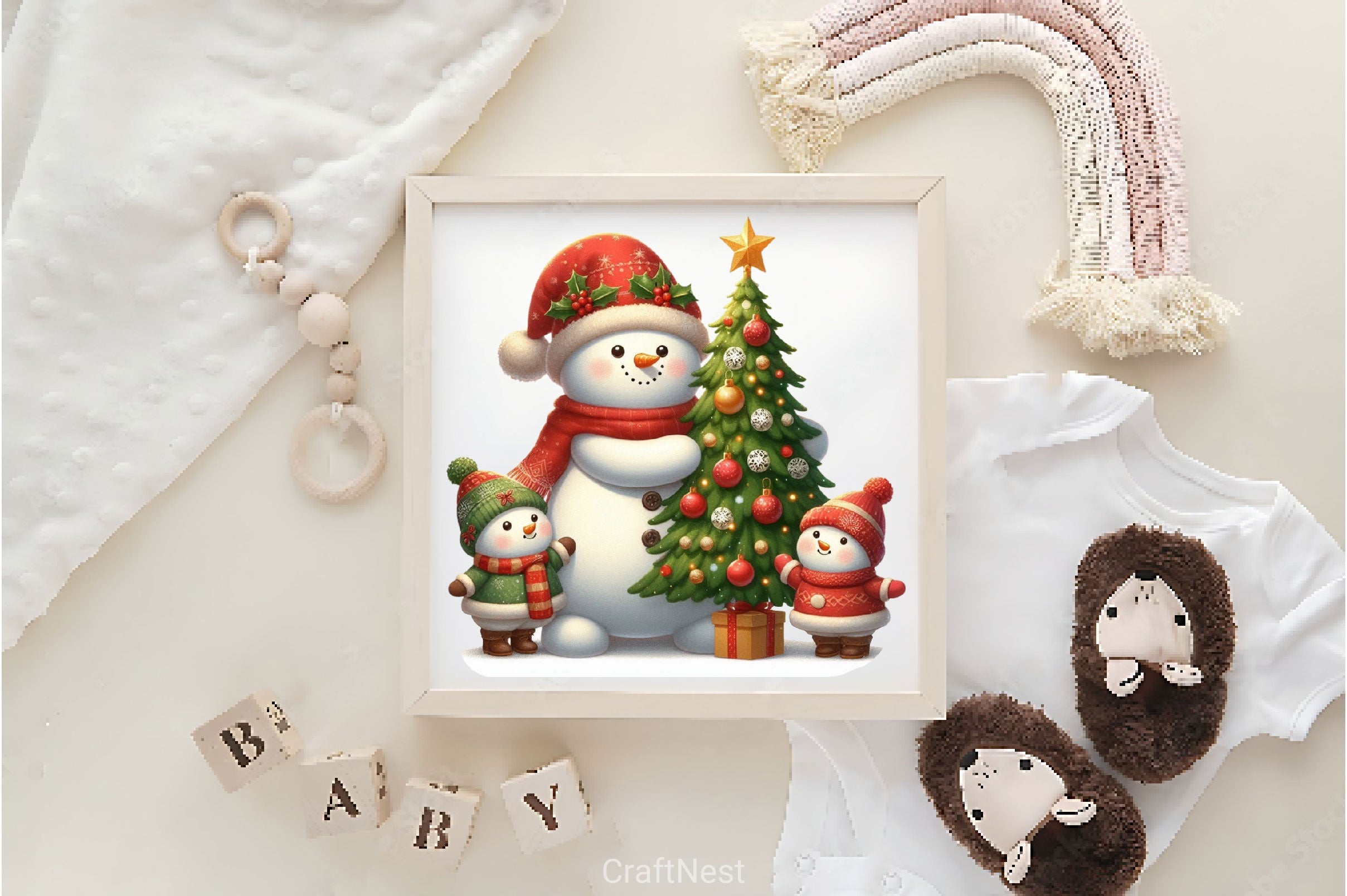 Christmas Snowman Clipart Bundle 7 - CraftNest - Digital Crafting and Art