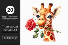 Giraffe Clipart Bundle 3 - CraftNest - Digital Crafting and Art