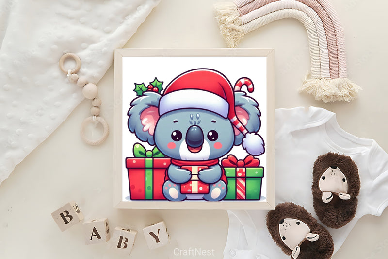 Christmas Koala Clipart Bundle 3 - CraftNest - Digital Crafting and Art