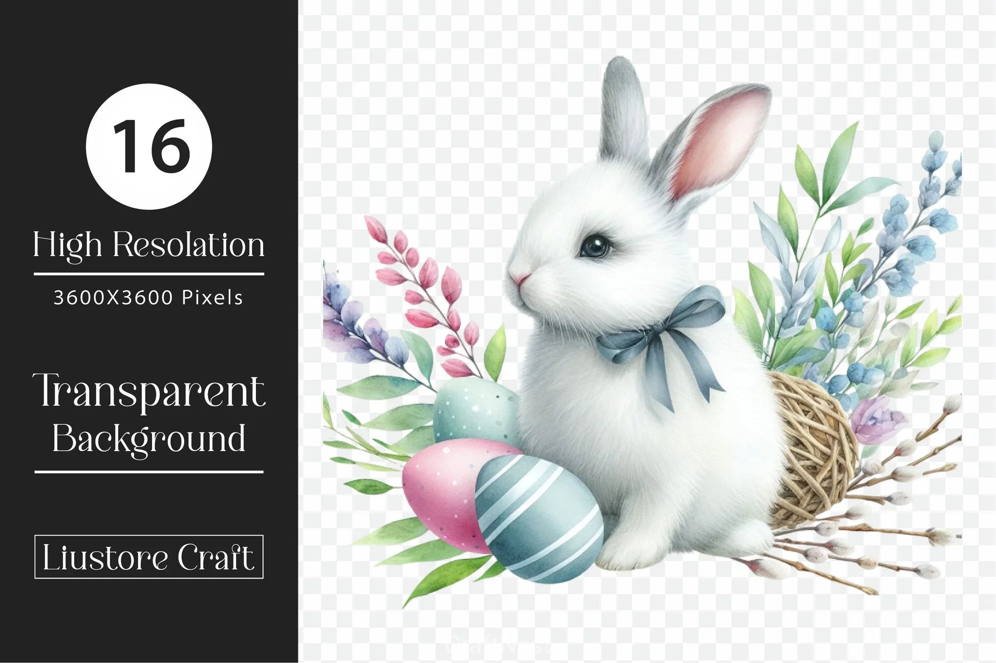 Easter Bunny Clipart Bundle 30 - CraftNest - Digital Crafting and Art