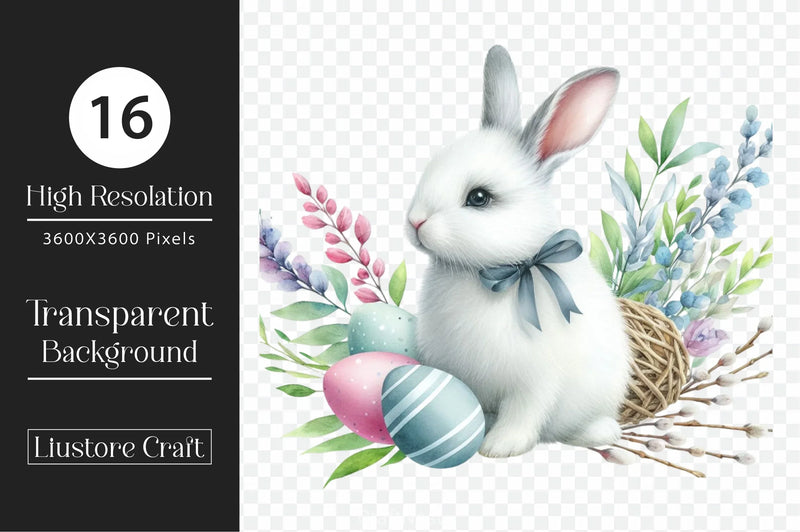Easter Bunny Clipart Bundle 30 - CraftNest - Digital Crafting and Art