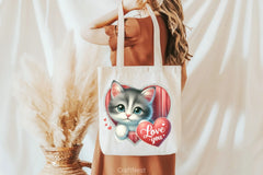 Cute Valentines Kittens Clipart Bundle - CraftNest - Digital Crafting and Art