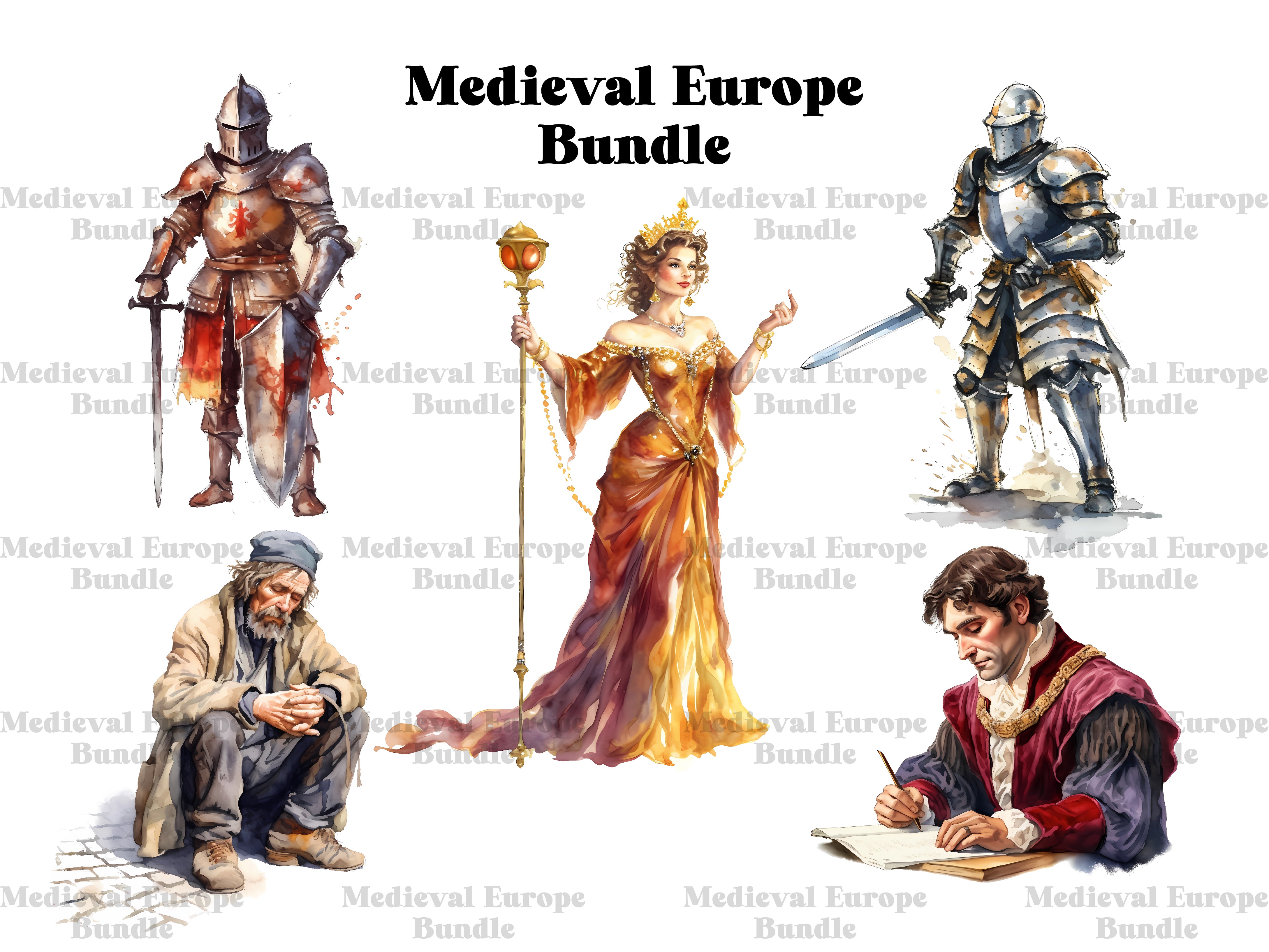 Medieval Europe Clipart - CraftNest