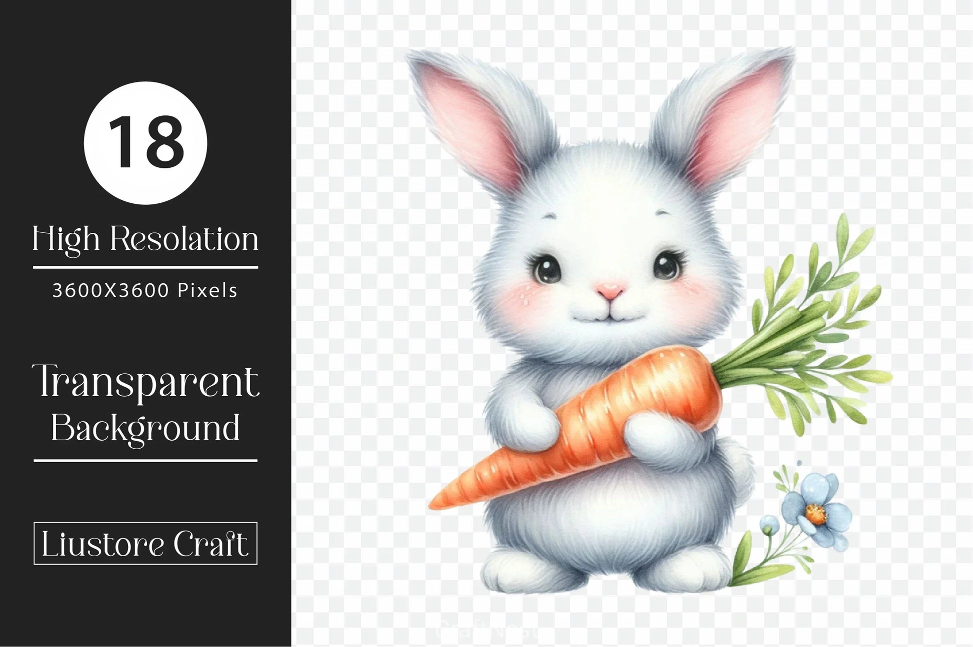 Easter Bunny Clipart Bundle 27 - CraftNest - Digital Crafting and Art