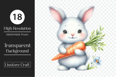 Easter Bunny Clipart Bundle 27 - CraftNest - Digital Crafting and Art