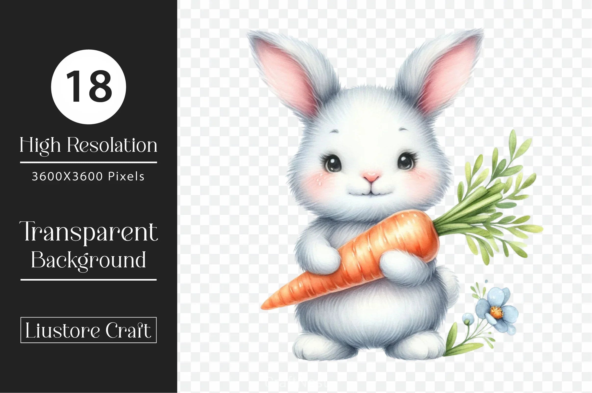 Easter Bunny Clipart Bundle 27 - CraftNest - Digital Crafting and Art