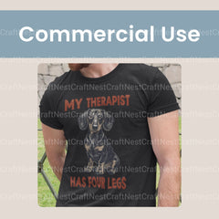 My Therapist Has Four Legs Dachshund Clipart Bundle - CraftNest - Digital Crafting and Art