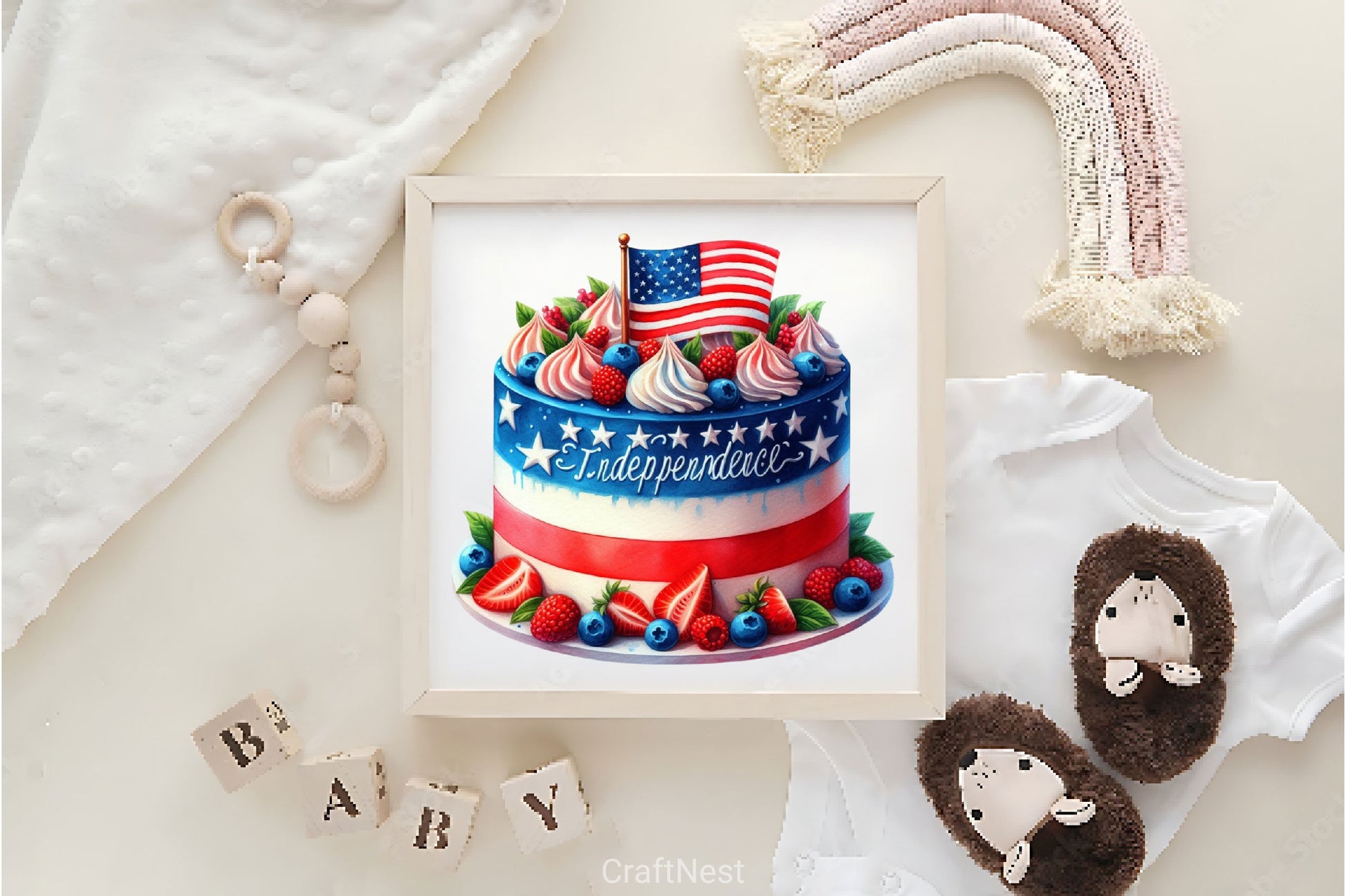 4th Of July Cupcake Clipart Bundle 2 - CraftNest - Digital Crafting and Art
