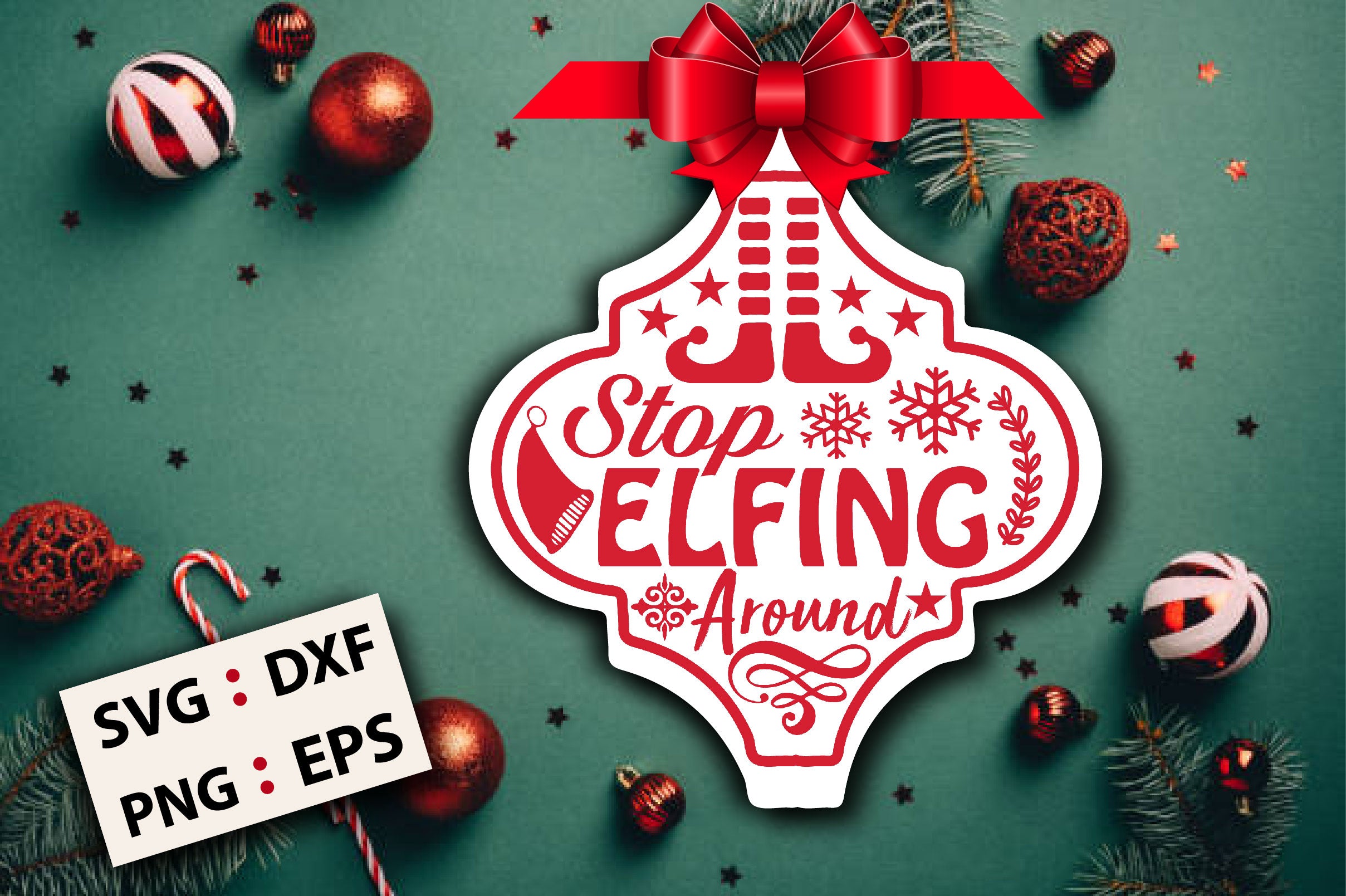 Christmas Arabesque Ornament SVG Bundle 3 - CraftNest - Digital Crafting and Art