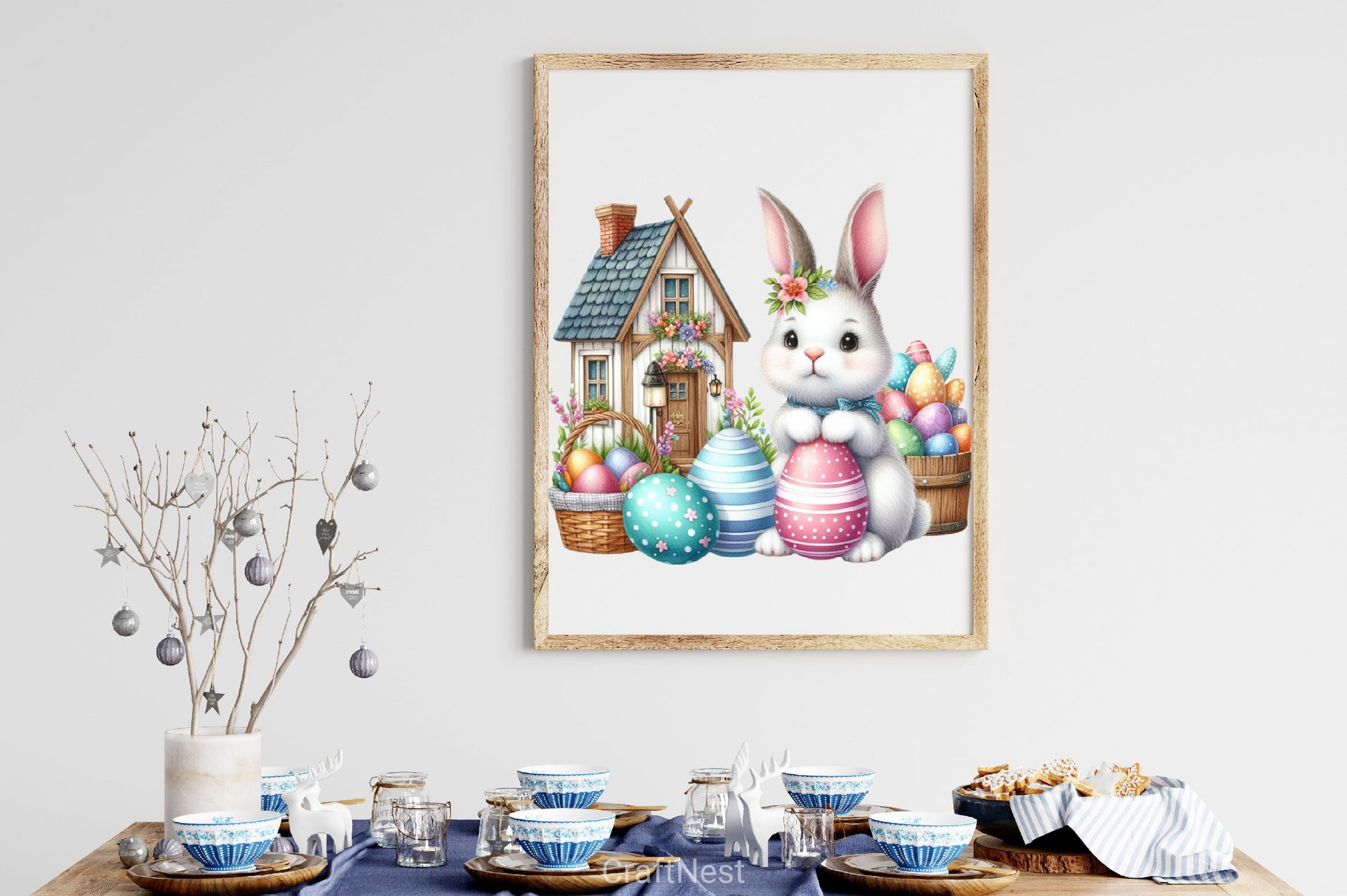 Easter Bunny House Clipart Bundle 3 - CraftNest - Digital Crafting and Art