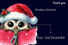 Christmas Peeking Out Zipper Clipart Bundle 4 - CraftNest - Digital Crafting and Art