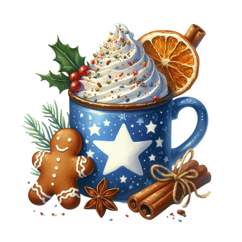Christmas Coffee Gingerbread Clipart Bundle - CraftNest - Digital Crafting and Art