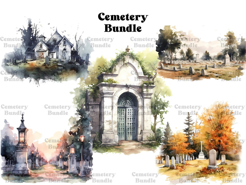 Cemetery Clipart - CraftNest