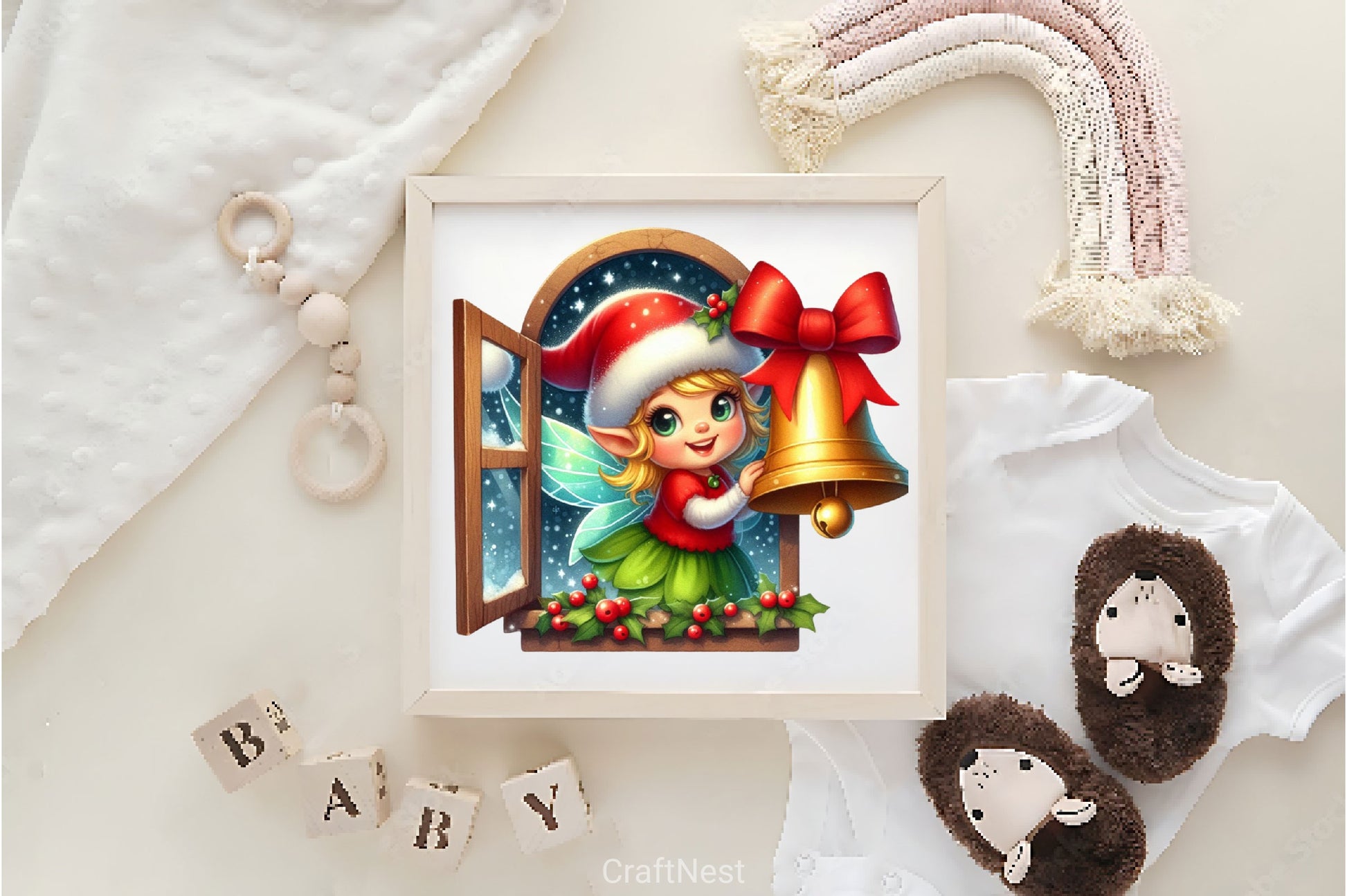 Christmas Cute Fairy Clipart Bundle - CraftNest - Digital Crafting and Art