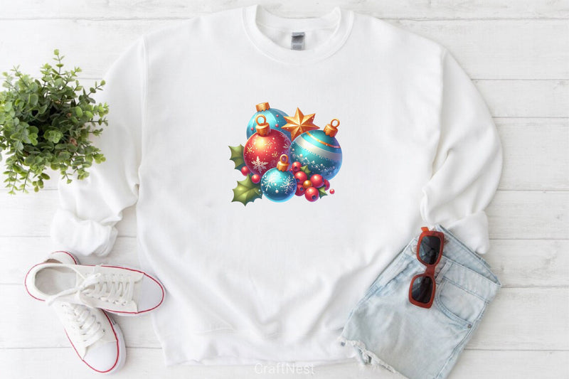 Christmas Ornaments Clipart Bundle - CraftNest - Digital Crafting and Art