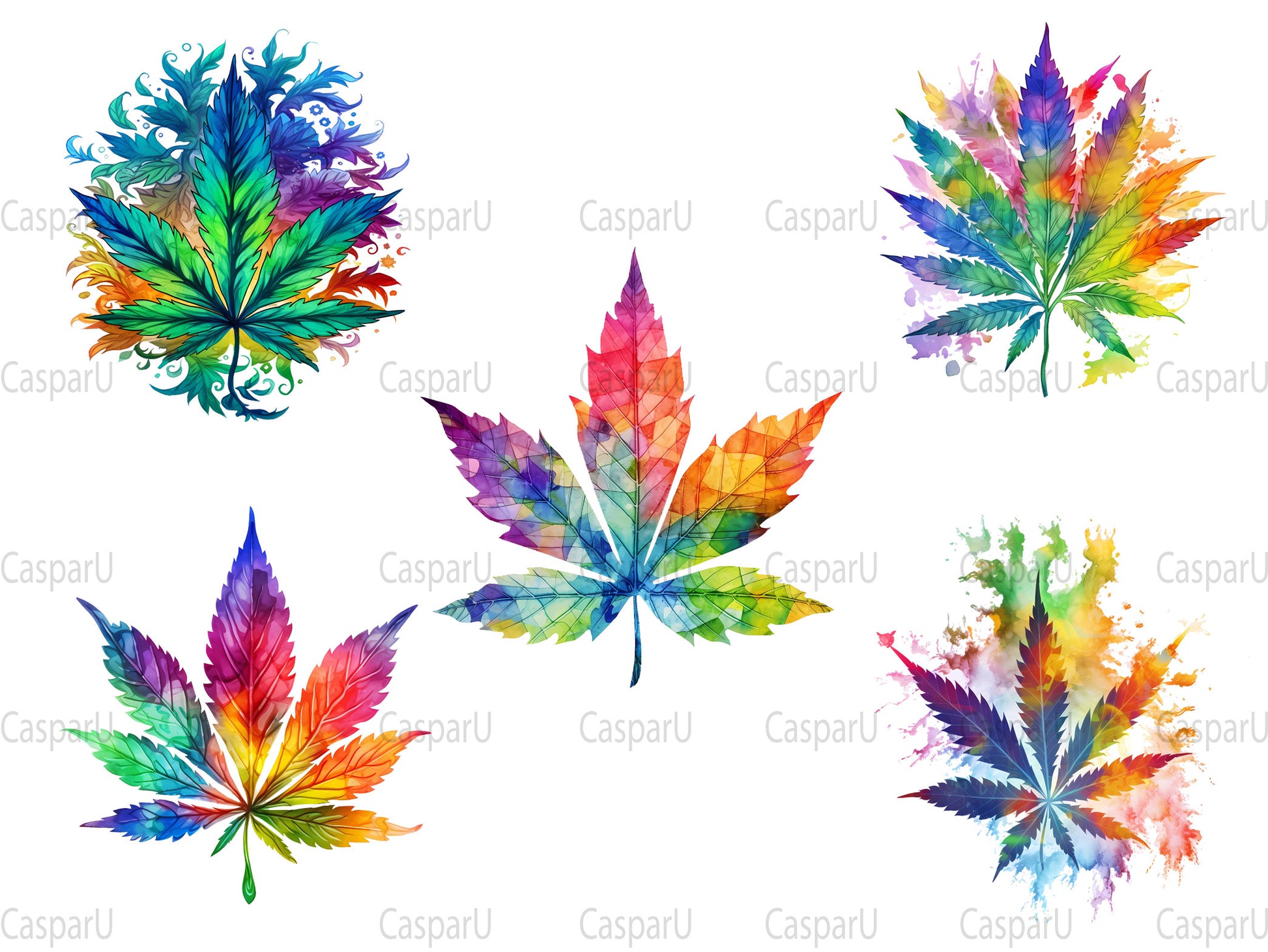 Vivid Cannabis Clipart - CraftNest